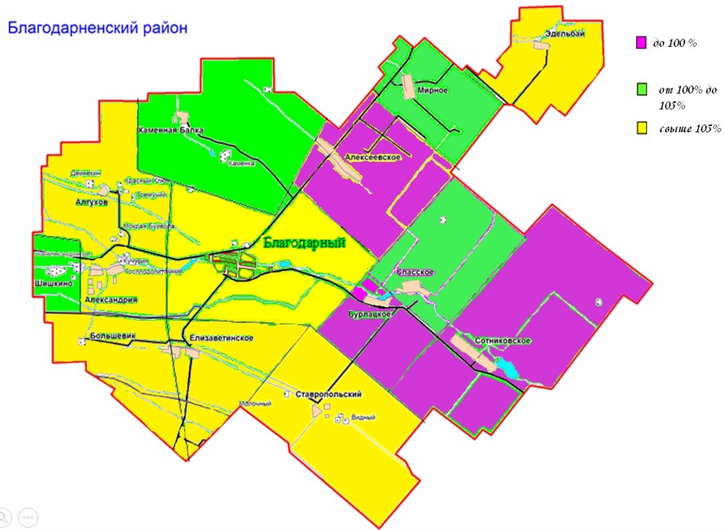 Ставропольский край благодарненский район карта