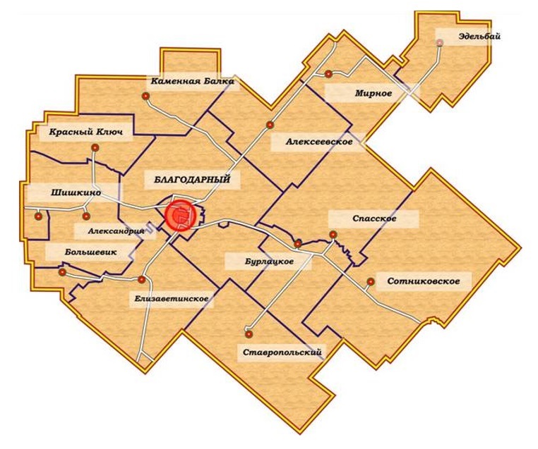 Муниципальные округа ставропольского края. Карта Благодарненского района Ставропольского края. Карта Благодарненского района. Карта Буденновского района.